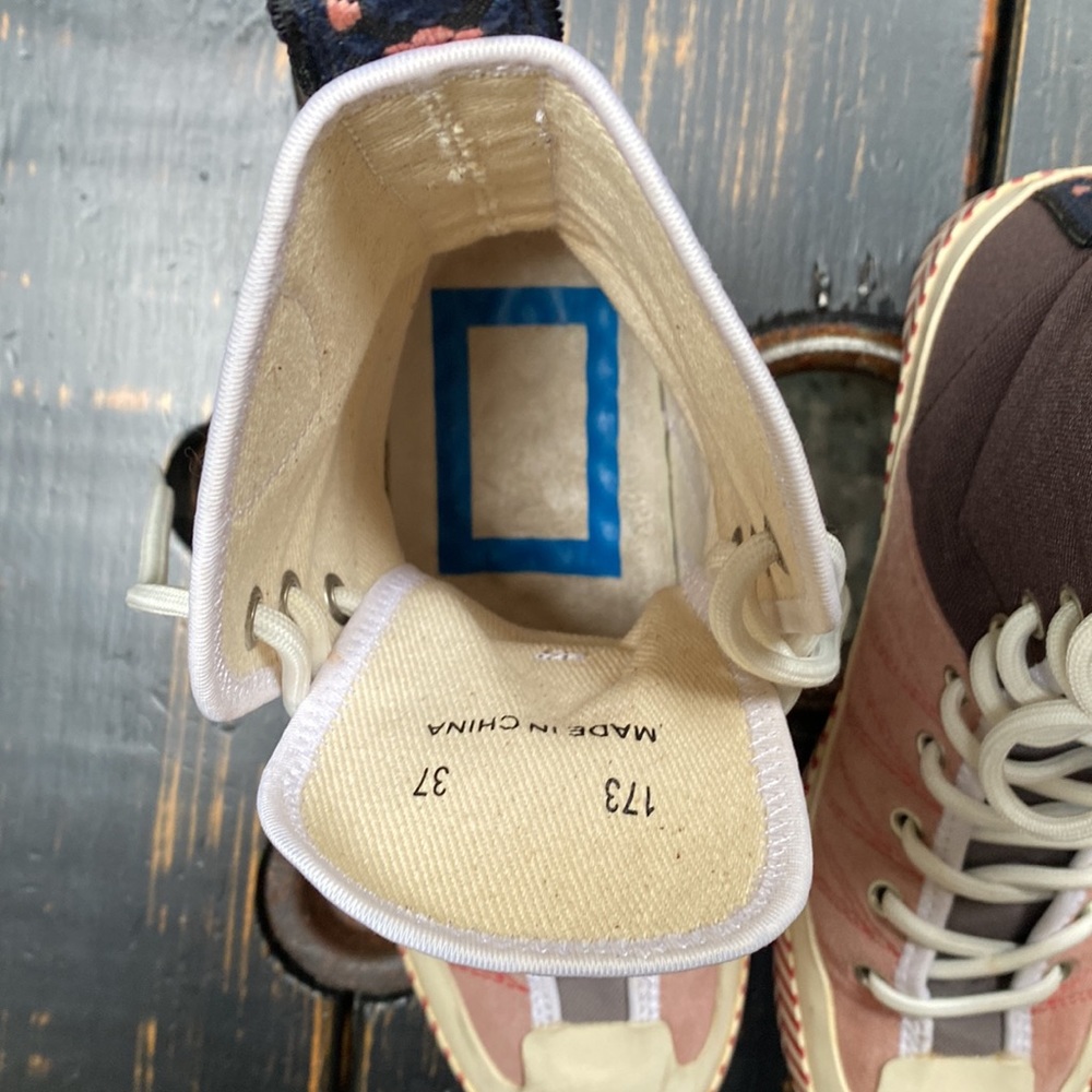 ACNE STUDIOS *RARE* COLOUR BLOCKED HIGH-TOP SNEAKERS - Picture 9 of 17